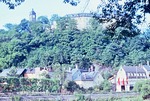 23.06.1967: Blick von der Bruno-Bergner-Strae ber den Parkeingang zum Oberen Schloss