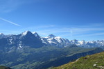 19.07.2020: Berner Oberland - Blick von unterhalb des Faulhorns auf Eiger, Mnch und Jungfrau