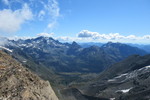 25.07.2020: Walliser Alpen - Blick von oberhalb der Monte-Leone-Htte in Richtung Italien