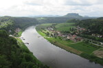 17.05.2023: Schsische Schweiz - Blick vom Weg von der Bastei nach Rathen elbaufwrts