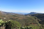 27.12.2018: Gran Canaria - Blick von der GC 60 nahe Cruz Grande in Richtung San Bartolomé und Kste