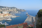 29.07.2018: Côte d'Azur - Blick vom Schlosshgel in Nizza auf den Hafen
