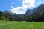 13.05.2018: Hohe Tatra - Blick vom Tal Dolina Małej Łąki zurck auf die Berge