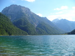 01.08.2007: Raibler See (Lago del Predil, Rabeljsko jezero) in Italien am Beginn der Strae zum Predilpass