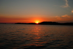 26.07.2010: Minnesota - Sonnenuntergang am Pelican Lake bei Orr, MN
