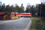 BÜ nahe Bf Teichwolframsdorf am 03.04.1999