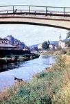 Anfang Oktober 1963: Blick durch die Hainbergbrcke zum Unteren Schloss und zur Stadtkirche