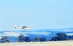 30.07.1967: Obergrochlitz, Segelflugzeug-Landung
