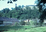23.06.1967: Blick von der Bruno-Bergner-Strae ber den Parkeingang zum Oberen Schloss