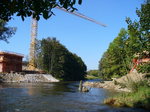 16.09.2007: Die neue Brücke entsteht.