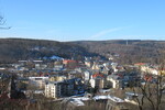 31.01.2021: Blick vom Hainberg auf die Neustadt; rechts nebehn dem Gerichtsgebude das Logenhaus