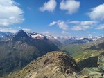 27.07.2024: tztaler Alpen - Blick vom Wilden Mannle ins Rofental, links die Talleitspitze