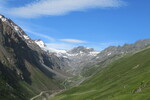 26.07.2024: tztaler Alpen - Blick von der Gondel der Langeggbahn in Richtung Rettenbachgletscher