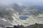 03.07.2016: Rilagebirge - Blick auf zwei Bergseen vom Aufstieg zum Musala