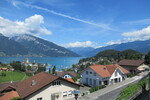 18.07.2020: Berner Oberland - Blick vom Bahnhof Spiez auf den Thunersee