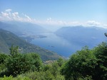 19.06.2026: Langensee (Lago Maggiore) und Umgebung - Blick vom Weg zwischen Hütte Al-Legn und Mergugno auf den Langensee