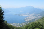 22.06.2026: Langensee (Lago Maggiore) und Umgebung - Blick von der Straße nach Monti Motti auf den Langensee