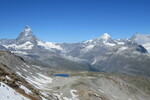 23.07.2020: Walliser Alpen - Blick ber den Gornergrat zum Matterhorn