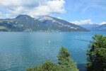 18.07.2020: Berner Oberland - Blick vom Schloss Spiez auf den Thunersee