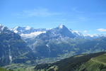 19.07.2020: Berner Oberland - Blick vom First über Grindelwald zum Eiger