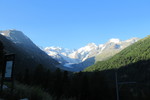 31.08.2020: Engadin - Blick von der Montebello-Kurve zur Berninagruppe