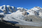 31.08.2020: Oberengadin - Blick auf Piz Pal, Piz Bernina und Persgletscher