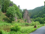 27.05.2007: Erzgebirge und Egergraben - Hans-Heiling-Felsen an der Eger bei Karlsbad