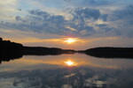 15.08.2021: Mecklenburgische Seenplatte - Sonnenuntergang ber dem Petersdorfer See