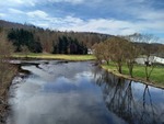 05.04.2026: Thüringen (Sonstiges) - Blick von der Saalebrücke in Blankenstein zur Selbitzmündung