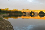 08.09.2013: Vogtland - Brcke der BAB 72 ber die Talsperre Phl im Morgenlicht