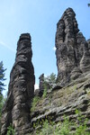 17.05.2023: Schsische Schweiz - Felsen im Bielatal nahe der Ottomhle, rechts der Biela