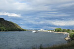 24.07.2023: Rhein - Blick vom Alten Krahnen in Andernach flussaufwrts