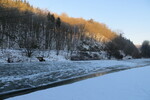 22.01.2017: Vogtland - fast zugefrorene Weie Elster bei Rentzschmhle