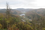 29.10.2017: Harz - Blick vom Bismarckturm bei Bad Lauterberg auf die Odertalsperre