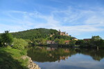 01.06.2019: Mainfranken und Tauberfranken - Blick von Kreuzwertheim ber den Main zur Burg Wertheim