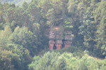 17.08.2020: Pfälzerwald - Bruderfelsen vom Hirschberghaus aus gesehen