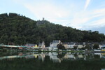 22.08.2020: Mosel - Blick von Traben auf die Moselbrcke und die Grevenburg