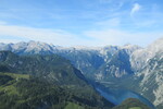 27.07.2021: Berchtesgadener Land - Blick vom Jenner über das Südende des Königssees zum Steinernen Meer