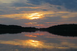 15.08.2021: Mecklenburgische Seenplatte - Sonnenuntergang über dem Petersdorfer See