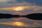 15.08.2021: Mecklenburgische Seenplatte - Sonnenuntergang ber dem Petersdorfer See