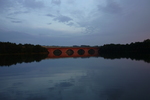 06.07.2012: Vogtland - Brücke der BAB 72 über die Talsperre Pöhl im Abendlicht