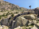 29.07.2026: Pyrenäen - Nationalpark Aigüestortes i Estany de Sant Maurici - Felsen oberhalb der Ebene Planell de Riumalo im Boí-Tal