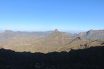 26.12.2018: Gran Canaria - Blick von der GC 60 zwischen Ayacata und Tejeda auf den Roque Bentayga