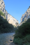 01.08.2018: Gorges du Verdon - der Fluss Verdon in der Schlucht