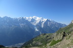 03.08.2018: Chamonix-Mont-Blanc - Blick auf das Mont-Blanc-Massiv, im Tal Chamonix