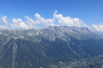 04.08.2018: Chamonix-Mont-Blanc - Blick auf die rechte Talseite, im Tal Chamonix