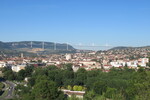 15.07.2022: Cevennen - Blick von D 110 Millau - Chaos de Montpellier ber Millau zum Viadukt