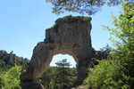 15.07.2022: Cevennen - Felsformation "Porte de Mycenes" (Rckseite) im Chaos de Montpellier