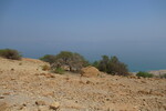 18.08.2023: Totes Meer und Umgebung - Blick von den Hhen der Oase En Gedi zum Toten Meer