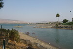 14.08.2023: See Genezareth und Golanhöhen - Ausfluss des Jordan aus dem See Genezareth